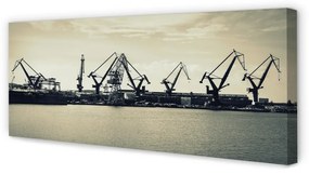 Tablouri canvas Gdańsk macarale Shipyard râu