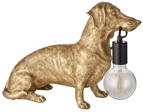 Lampă de masă Endon 101187 DACHSHUND 1xE27/10W/230V auriu
