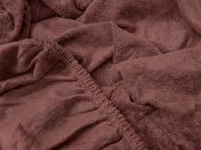 Cearsaf frote POLY maro inchis 90 x 200 cm