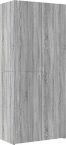 vidaXL Dulap înalt, gri sonoma, 80x42,5x185 cm, lemn prelucrat