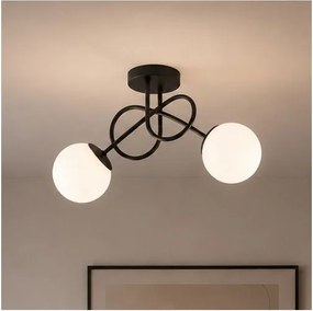 Brilagi - Plafonieră MILO 2xE27/60W/230V negru