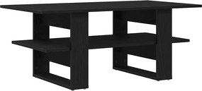 vidaXL Masă de cafea Stejar Negru 102 x 55 x 42 cm Lemn compozit