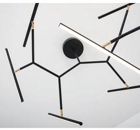 Lustră LED pe tijă dimabilă LED/68W/230V negru Zambelis 2072