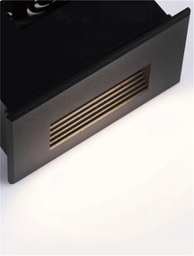 Spot LED incastrabil exterior, ambiental, IP65, POLKA negru