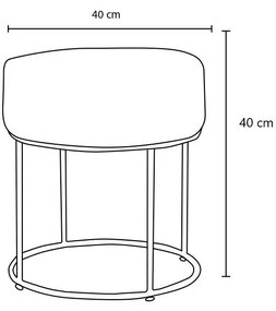 Taburete Dandee (antracit). 1101598