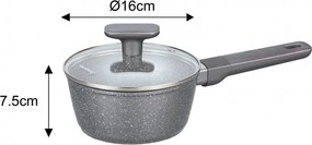 Se oale si tigai Klausberg KB 7832, 12 piese, Acoperire marmura, Inductie, Gri