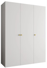 Dulap de haine 150 cm Parna 1 (alb + Auriu). 1125870