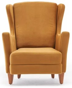 Fotoliu cu aripi NUPI, galben