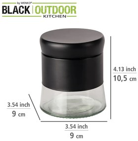 Recipient din sticlă pentru alimente Black Outdoor Kitchen Boga – Wenko