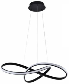 Lustră LED dimabilă pe cablu LED/70W/230V 3000-6500K negru + telecomandă