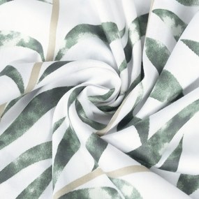 Lenjerie de pat Matex Satin Frunze tropicale , 140 x 200 cm, 70 x 90 cm