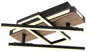 Plafoniera LED design indistrial Colli negru 68x46cm