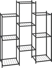 vidaXL Suport pentru flori, 83x25x100 cm, negru, fier