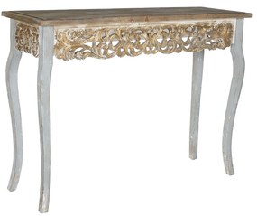 Consola Classic din lemn antichizat gri 125x41.5x91.5 cm