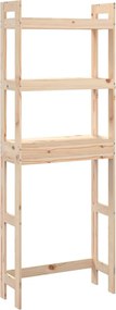 vidaXL Raft de toaletă, 63x26x171 cm, lemn masiv de pin