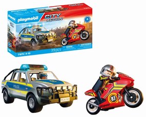 JUCARIE DE ROL POLITIA IN URMARIRE - PLAYMOBIL ACTION HEROES (PM71875)