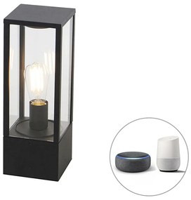 Lampă de exterior inteligentă cu stativ neagră 40 cm IP44 cu Wi-Fi ST64 - Charlois