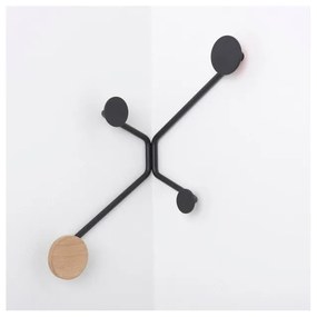 Cuier de perete pe colț Gazzda Hook, negru