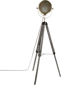 Lampă de podea pe 3 picioare, înălțime 152 cm, maro