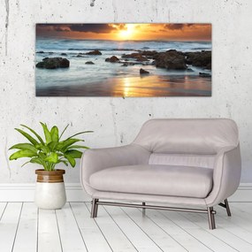 Tablou - Marea scăldată de soare (120x50 cm)