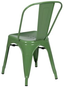 Scaune de dining verde 2 buc. din metal – Ixia