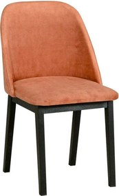 Scaun MONTI 1, negru/caramiziu - Zetta 295, lemn de fag/stofa catifela