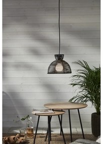 Abajur negru de exterior pentru plafonieră Star Trading Runde, ø 26 cm