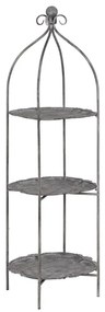 Etajeră gri din metal 45x144x45 cm Mireille – Ixia