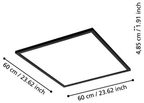 Plafonieră LED dimabilă SALOBRENA-Z LED/33W/230V negru Eglo 900052