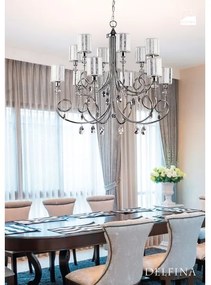 Jupiter 1596 - DE 12 CH - Lustra de cristal DELFINA 12xE14/40W