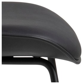 Scaun de bar negru (înălțime șezut 76 cm) Tina – Actona