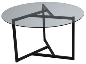 Măsuță de cafea TRIO 42x75 cm transparentă/neagră