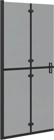 vidaXL Perete de duș Walk-In Negru 90 x 6.5 x 190 cm