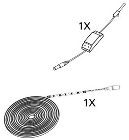 Eglo 99717 - Bandă LED STRIPE 2m LED/10,8W/24V