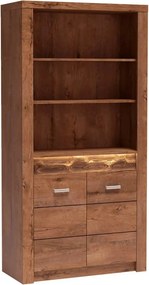 Vitrina INFINITY I-05, frasin deschis, PAL melaminat, 96x42x192 cm