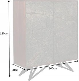 Comoda inalta design unicat Mountain Soul 120cm