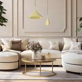 Pendul pe cablu CAPITAL 1xGX53/15W/230V Ø 17 cm auriu