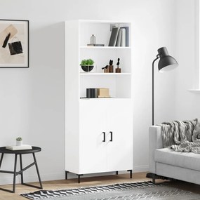 vidaXL Dulap înalt, alb, 69,5x34x180 cm, lemn compozit