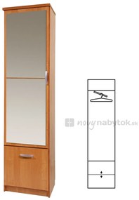 Dulap de haine Balintore 50/B (cu oglindă). 746538