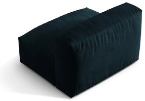 Modul pentru canapea modulară albastru închis cu tapițerie din catifea (de mijloc) Martina – Micadoni