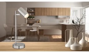 Lampă de masă Globo 57910T ROBBY 1xGU10/5W/230V crom mat
