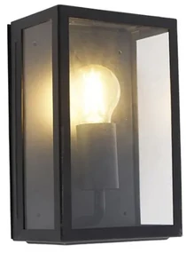 Aplică de perete exterioară inteligentă neagră 25,5 cm inclusiv WiFi A60 IP44 - Rotterdam