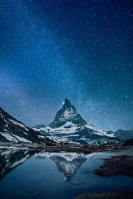 Fotografie Matterhorn - night, Viaframe