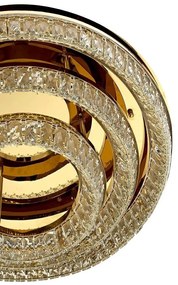 Lustra aplicata LED, Plafoniera, Auriu, Sticla, SAYOV 80 auriu