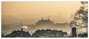 Tablou - Orașul în ceață (120x50 cm)