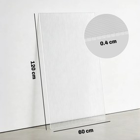Outsunny 10 Plăci Celulare din Policarbonat 4 mm, Rezistente la UV, Panou Celular Dublu pentru Seră, 120x60 cm, Transparent | Aosom Romania
