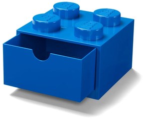 Cutie cu sertar pentru birou LEGO®, 15 x 16 cm, albastru