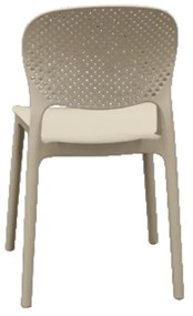 SCAUN PERLA -POLIPROPILENA-HORECA - NEGRU