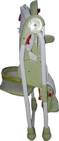 Scaun de masa pentru copii si bebe Baby Care™ reglabil in 3 trepte,pliabil, centura de siguranta, sezut comfortabil, masuta detasabila, functie