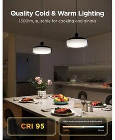 Govee - Lampă suspendată LED RGBICWW, reglabilă, cu cablu, LED/21W/230V, finisaj mat, Wi‑Fi